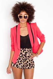 Nasty Gal Leopard Tap Shorts - Lyst