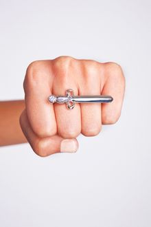 Nasty Gal Dagger Two Finger Ring - Lyst