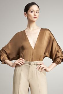 Ralph Lauren Collection Hester Silk Charmeuse Blouse - Lyst