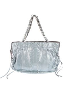 Zagliani Python Skin Shoulder Bag - Lyst