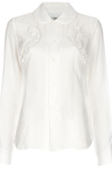 Comme Des Garçons Frill Detail Shirt - Lyst