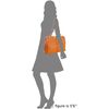 Fendi Orange Calf Leather Peekaboo Satchel in Orange - Lyst