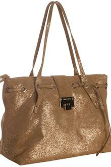 Jimmy Choo Leather Rhea Threaded Opening Tote - Lyst