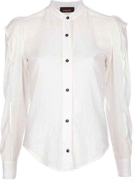 Jo No Fui Silk Shirt in White - Lyst