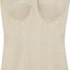 Bottega Veneta Cotton and Linenblend Corset in Beige - Lyst