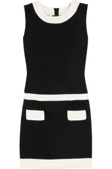 Moschino Two-tone Bouclé Wool-blend Dress - Lyst