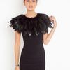 Nasty Gal Ostrich Feather Collar in Black - Lyst