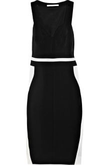 Antonio Berardi Paneled Crepe and Gauze Dress - Lyst