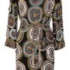 Marchesa Beaded Silk Dress in Multicolor (black) - Lyst