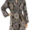 Marchesa Beaded Silk Dress in Multicolor (black) - Lyst