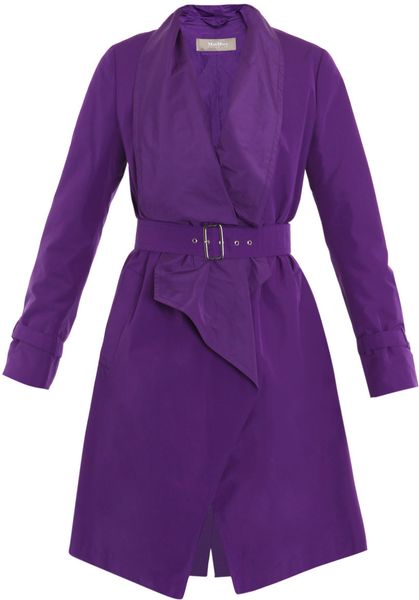 Max Mara Snack Lightweight Coat in Purple - Lyst