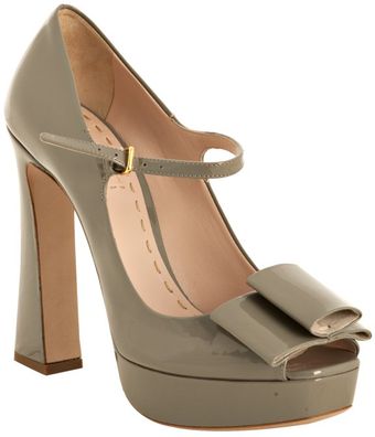  Bow Detail Platform Pumps 