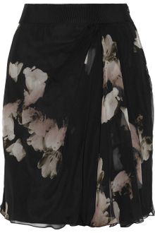 Philosophy di Alberta Ferretti Printed Silk-Chiffon Skirt - Lyst