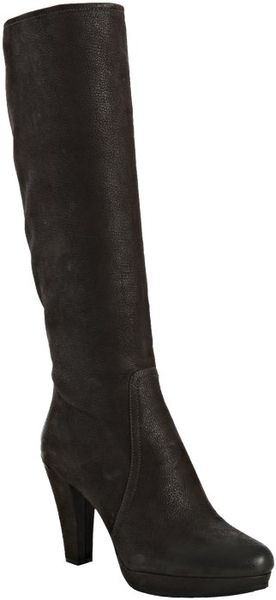  Sport Ebony Leather Tall Boots 
