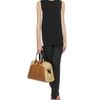 Stella Mccartney Bicolour Crepe Tank with Ruffled Back in Black (black white) - Lyst