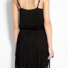 Theory Black Palonia Fringed Silk Dress in Black - Lyst