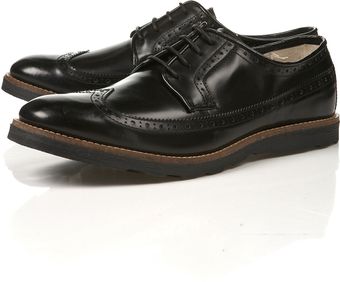 Topman Ohio Hi Shine Brogue - Lyst