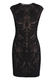 Alexander McQueen Engineered Lace Dress - Lyst