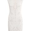 Alexander Mcqueen Engineered Lace Dress in White - Lyst