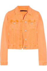 Christopher Kane Neon Stretch-Denim Jacket