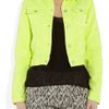 Christopher Kane Neon StretchDenim Jacket in Blue (denim) - Lyst