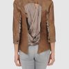 Collection Priveé  Leather Outerwear in Brown - Lyst