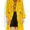 Emma Cook SatinShell Trench Coat in Yellow - Lyst