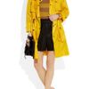 Emma Cook SatinShell Trench Coat in Yellow - Lyst