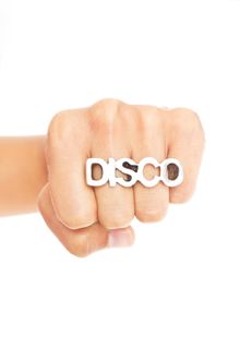 Nasty Gal Disco Two-finger Ring - Lyst