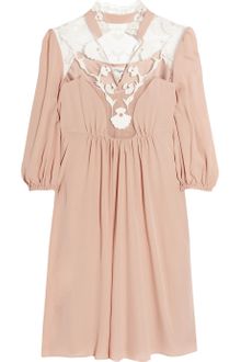 Temperley London Aphrodite Silk-Crepe and Lace Dress - Lyst