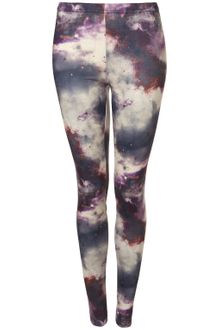 Topshop Space Print Legging - Lyst