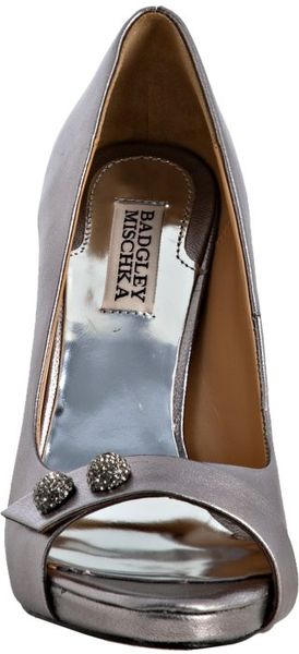 badgley mischka pewter
