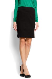 Mango Decorative Stitching Skirt - Lyst