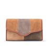 Mango Color Block Leather Wallet in Brown (15) - Lyst