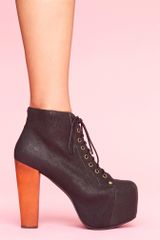 Nasty Gal Lita Platform Boot - Black
