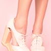 Nasty Gal Benched Cutout Platform in White (pink) - Lyst