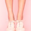 Nasty Gal Benched Cutout Platform in White (pink) - Lyst