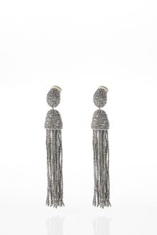 Oscar de la Renta Long Beaded Tassel Earrings - Lyst