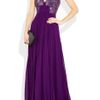 Roberto Cavalli Embellished SilkChiffon Bustier Gown in Purple - Lyst