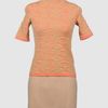 Rochas Short Sleeve Jumper in Pink - Lyst