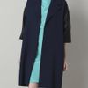 Roksanda Ilincic Woolcrepe Swing Coat in Blue (black navy) - Lyst