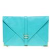 Asos Collection Asos Slot Through Portfolio Clutch in Blue (turquoise) - Lyst