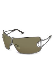 Dior Issimo 2 Cut Out Logo Metal Shield Sunglasses - Lyst