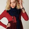 Free People Jack Frayed Scarf in Blue - Lyst