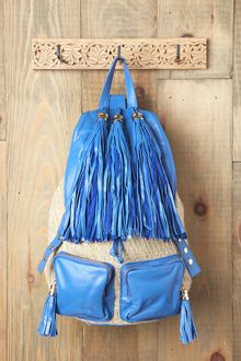 Free People Natural Tassel Backpack - Lyst