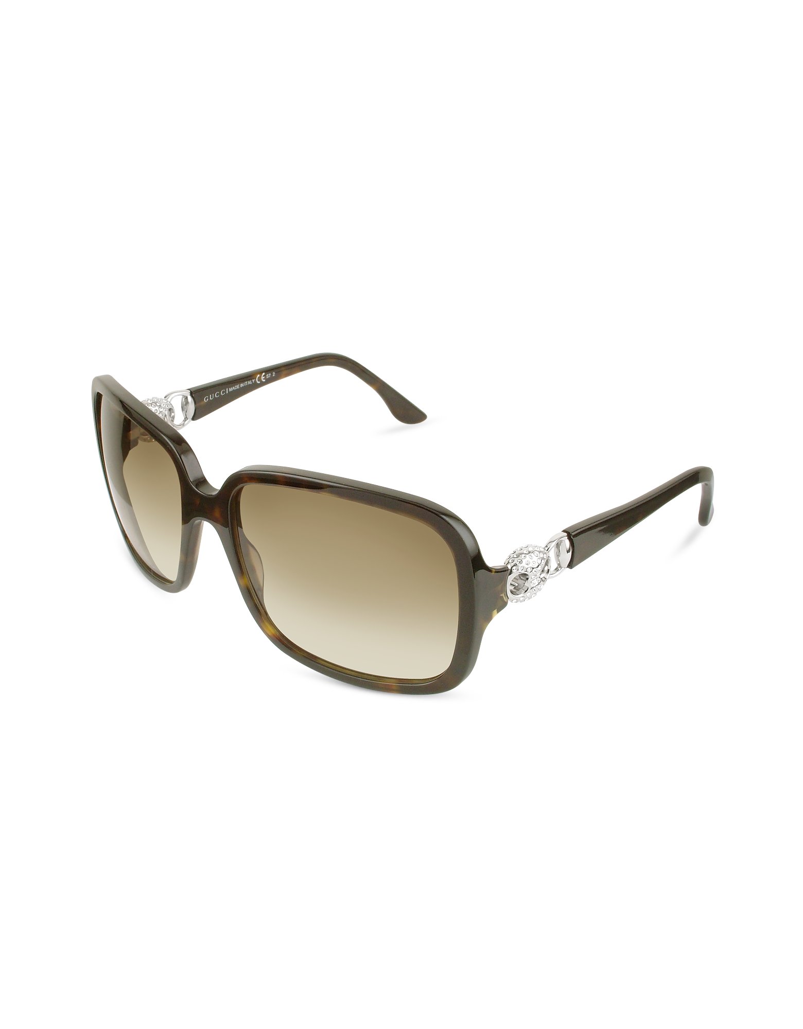 Gucci Marina Chain Temple Sunglasses In Gold Lyst