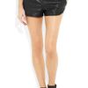 Haute Hippie Leather Shorts in Black - Lyst