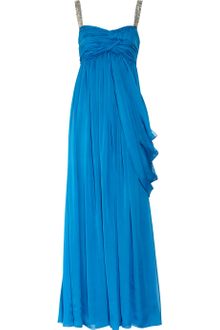 Matthew Williamson Embellished Silk-Chiffon Gown - Lyst