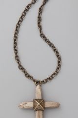 Pamela Love Crystal Cross Necklace