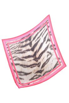Roberto Cavalli Signature Leopard Print Silk Square Scarf - Lyst